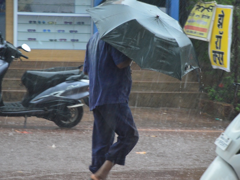 Heavy rain in Ratnagiri | रत्नागिरी जिल्ह्यात गेले तीन दिवस संततधार पाऊस