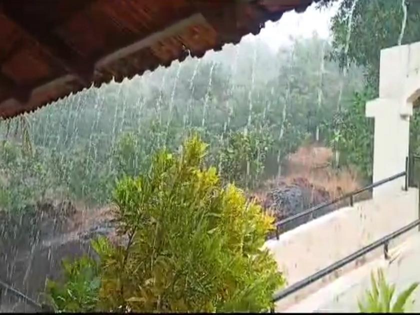 Rain in Ratnagiri district; It rained for two hours in Mandangad | रत्नागिरी जिल्ह्यात पावसाचा शिडकावा; मंडणगडात दोन तास वर्षाव