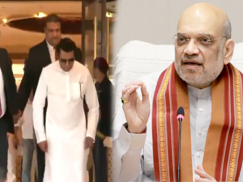 Raj Thackeray reached the meeting at Amit Shah's house, MNS-BJP Alliance declared soon | Raj Thackeray दिल्लीत हालचालींना वेग, तावडेंसोबत राज ठाकरे अमित शाहांच्या घरी बैठकीला पोहचले