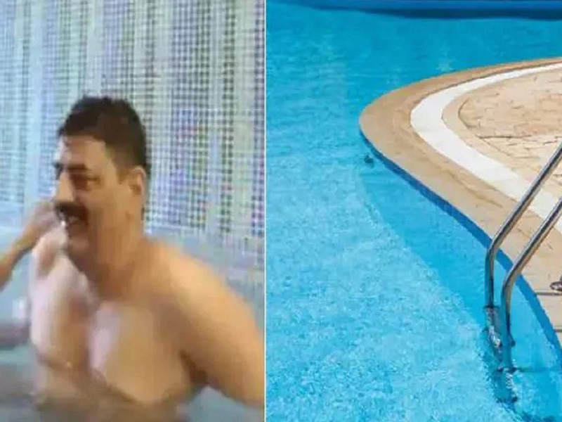 swimming pool porn video case rajasthan suspended dsp saini and women constable went to celebrate birthday | व्हिडीओ सेव्ह करणार होती महिला कॉन्स्टेबल, चुकून अपलोड झाले Whatsapp स्टेटस, अन्...