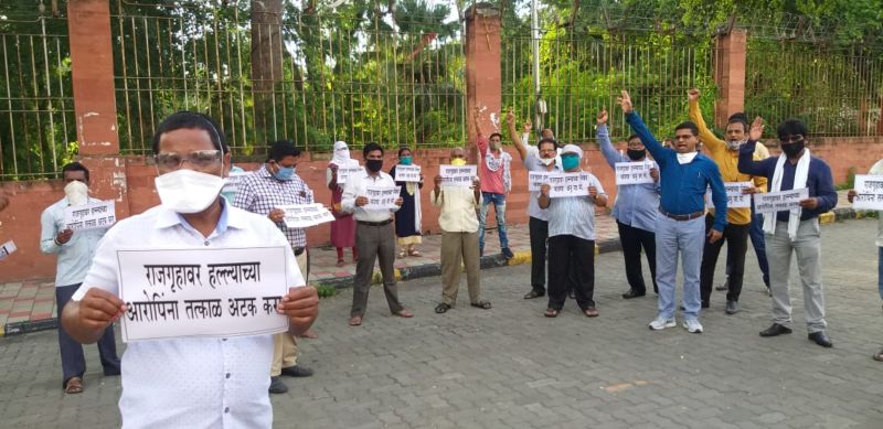 Vandalism on 'Rajgriha' is an attack on Ambedkar's thoughts | ‘राजगृहावरील’ तोडफोड आंबेडकरी विचारांवर हल्ला