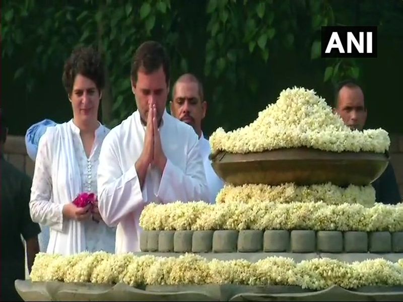 Gandhi family and congress leaders tribute to former prime minster Rajiv Gandhi on his birth | माजी पंतप्रधान राजीव गांधी यांची 74वी जयंती, दिग्गजांनी वाहिली आदरांजली