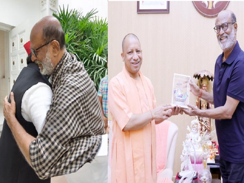 Rajinikanth meets CM Yogi and Akhilesh Yadav in UP; Will seek blessing of Lord Rama in Ayodhya | रजनीकांत यांनी घेतली CM योगी आणि अखिलेश यांची भेट; अयोध्येत श्रीरामाचे दर्शन घेणार