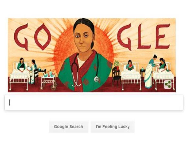 doctor Dr. Rukmabai Raut gets salute from Google's doodle | मराठमोळ्या डॉक्टर रखमाबाई राऊत यांना गूगलची डूडलमधून मानवंदना