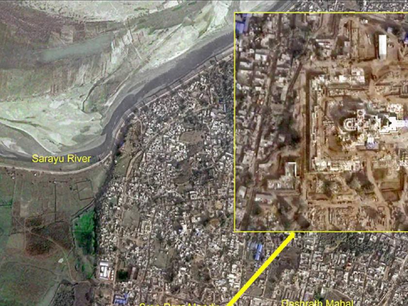 Ayodhya Ram Mandir ISRO Shows Temple From Space Using Indigenous Satellites Sarayu river Dashrath Mahal images | अयोध्येतील भव्य राम मंदिर अंतराळातून कसे दिसते? ISRO ने दाखवली एक अद्भुत झलक!