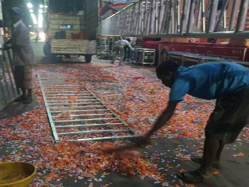 Muslim activists mobilized for cleanliness after the celebration of Ramnavi in Sangli | रमजानच्या महिन्यात श्रीरामाची सेवा, सांगलीत रामनवमीच्या उत्सवानंतर स्वच्छतेसाठी मुस्लिम कार्यकर्ते सरसावले
