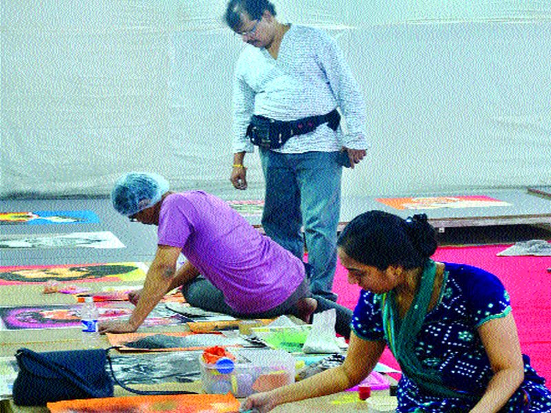 The special attraction of the 18 thousand square feet of Maharongoli and Portrait Rangoli will be in Thane | ठाण्यात १८ हजार चौरस फुटांची महारांगोळी, पोट्रेट रांगोळी ठरणार विशेष आकर्षण