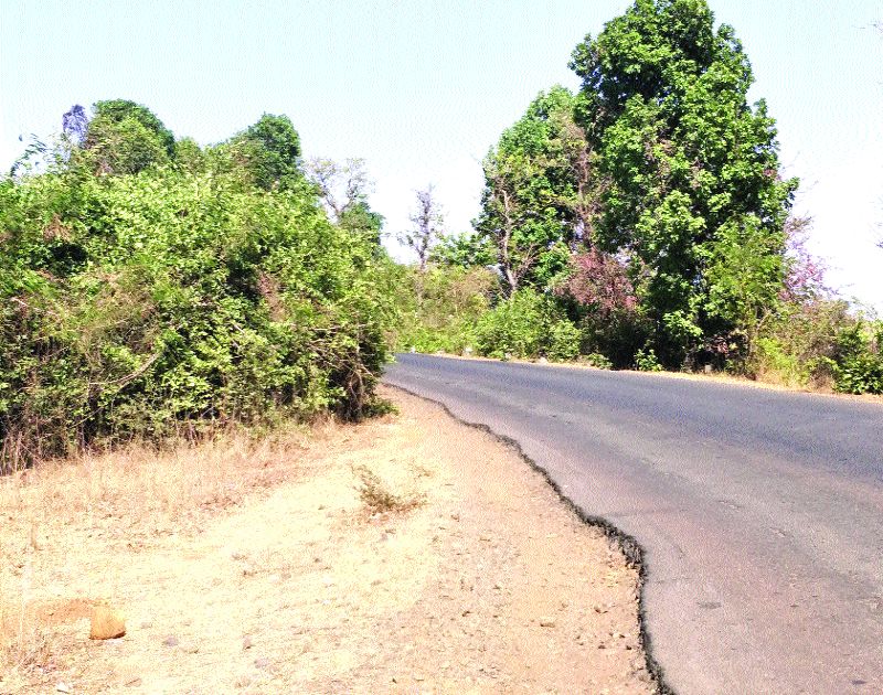 Shivneri Dhaba to Kastwadi road is dangerous | शिवनेरी ढाबा ते कासटवाडी रस्ता धोक्याचा