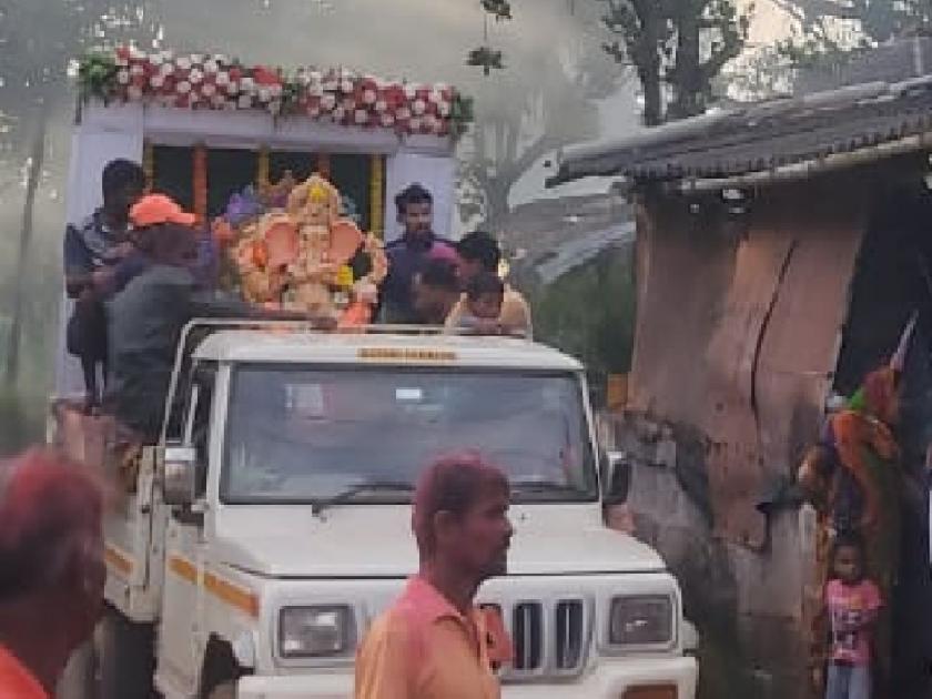 21 days Ganpati Bappa immersion in Ratnagiri | रत्नागिरीत २१ दिवसांच्या गणपती बाप्पांना साश्रूनयनाने निरोप