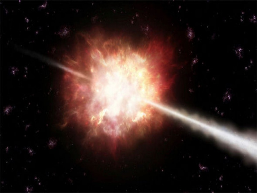 VIDEO : Universe biggest explosion got captured in the camera and it is going viral | खतरनाक! कॅमेरात कैद झाला अंतराळातील सर्वात मोठा स्फोट, व्हायरल झाला VIDEO