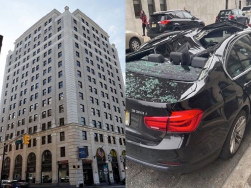 Shocking : Man jumped from 9th floor landed on bmw car, survived | आत्महत्या करण्यासाठी ९व्या मजल्यावरून मारली उडी, खालच्या BMW वर पडला आणि वाचला...