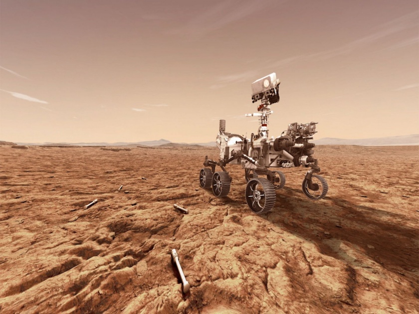 NASA perseverance mars rover spots unique view on mars planet | मंगळ ग्रहावर दिसला अनोखा नजारा, फोटो बघून वैज्ञानिकही झाले हैराण