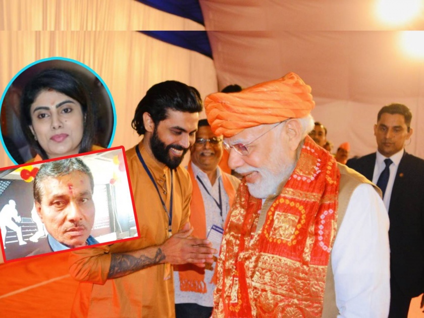 Gujarat Election :  Cricketer Ravindra Jadeja's father Anirudhsinh Jadeja campaigns for Congress candidate in Gujarat | Gujarat Election : जडेजाच्या कुटुंबात राजकीय कलह? सुनेला निवडणुकीत पराभूत करण्यासाठी सासऱ्यांनी थोपटले दंड