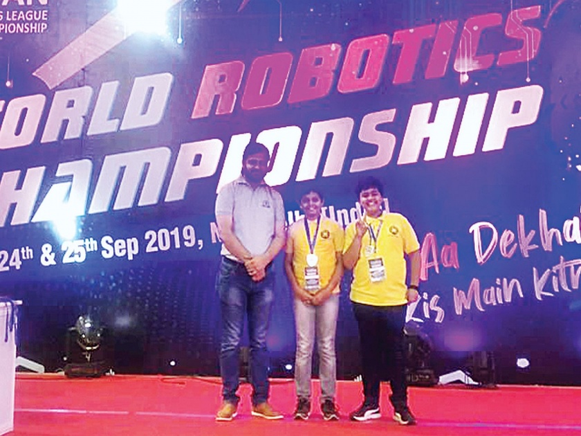 Aurangabad's Robonist second prize in the Robotics Championship | रोबोटिक्स अजिंक्यपद स्पर्धेत औरंगाबादच्या रोबोनिस्टला द्वितीय पुरस्कार