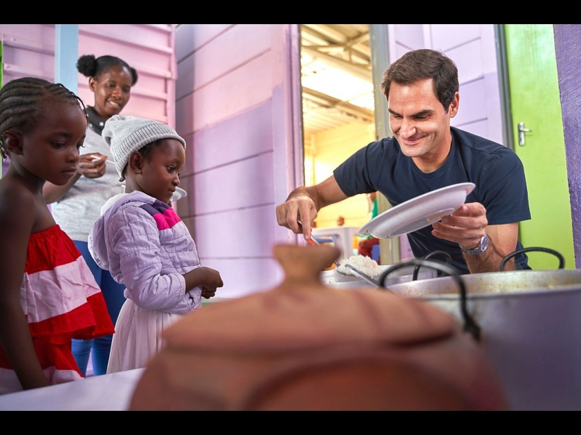 Roger Federer Foundation has provide nutritious meals for 64,000 vulnerable young children svg | Corona Virus : Roger Federer बनला 64 हजार गरजू विद्यार्थी अन् कुटुंबीयांचा अन्नदाता!