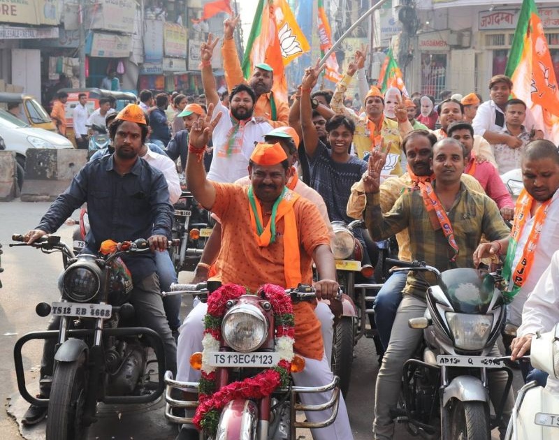 T. Raj Singh won from goshamahal constituency in telangana | तेलंगणात भाजपाचा 'एकटा टायगर', टी. राजासिंगनं गोशामहल जिंकलं