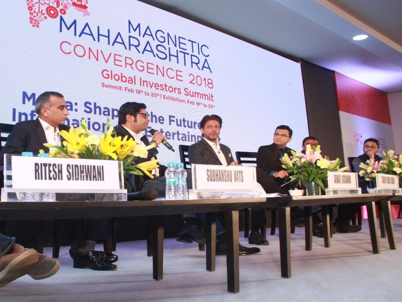 shahrukh khan's statement in magnetic maharashtra - If all comes together then we will win a world- | Magnetic Maharashtra: महाराष्ट्रात 'मीडिया हब' व्हावं; सगळे एकत्र आल्यास जग जिंकणं शक्य- शाहरुख खान