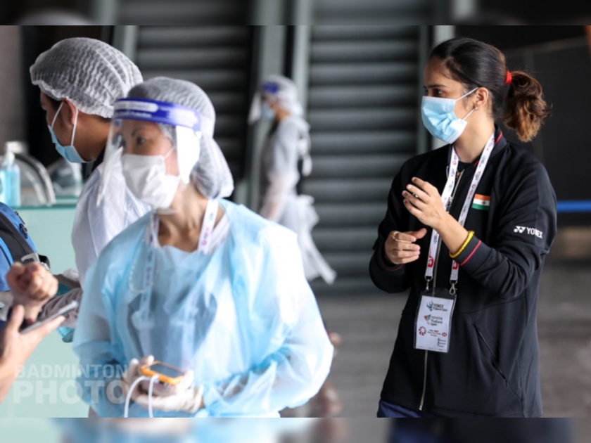 Saina Nehwal has tested positive for Covid-19 ahead of the Thailand Open 2021 that was to start today | सायना नेहवाल, एचएस प्रणॉय यांचा कोरोना रिपोर्ट पॉझिटिव्ह; १० दिवसांच्या आयसोलेशनमध्ये राहण्याचा सल्ला