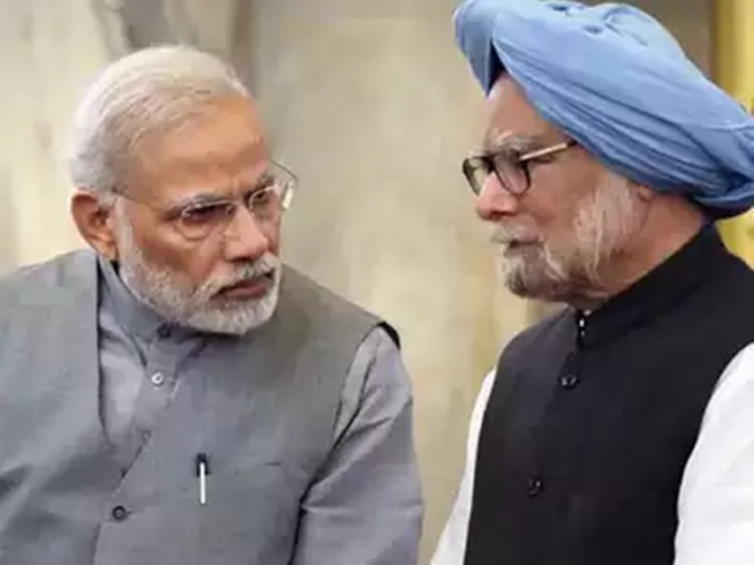 Why is Manmohan Singh having difficulty with 'Bharat Mata Ki Jai'? Modi's question | 'भारत माता की जय' घोषणेची मनमोहन सिंग यांना अडचण का ? मोदींचा खोचक सवाल