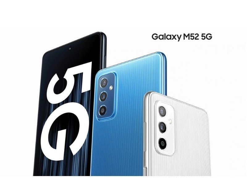 Samsung galaxy m52 5g launched with 64mp triple rear camera 5000mah battery check price in india  | 64MP कॅमेऱ्यासह सॅमसंगचा धमाकेदार 5G फोन सादर; Samsung Galaxy M52 5G आला भारतीयांच्या भेटीला  