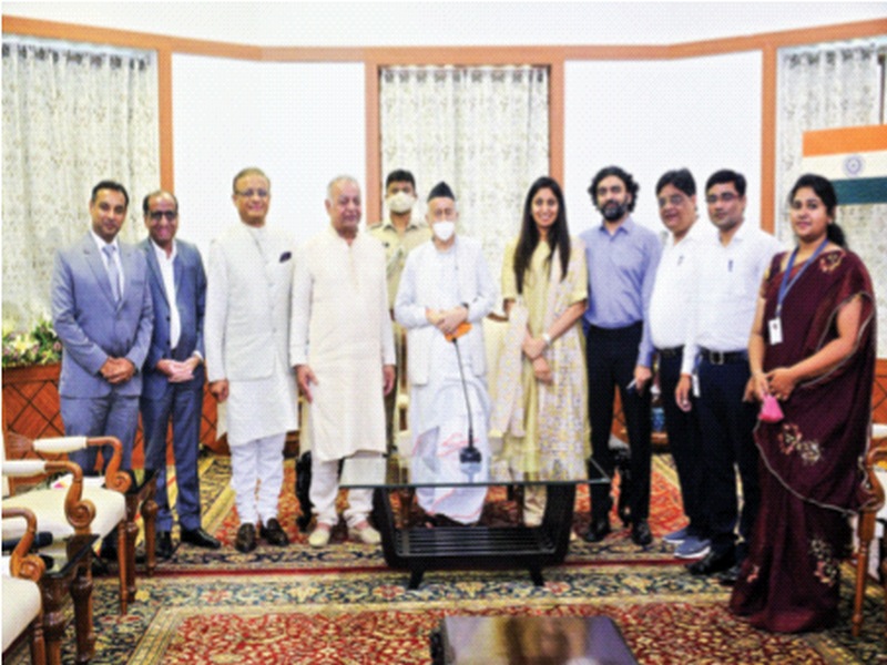 Governor Koshyari appreciated the work of Samata Foundation | राज्यपाल काेश्यारी यांनी केले समता फाउंडेशनच्या कार्याचे कौतुक