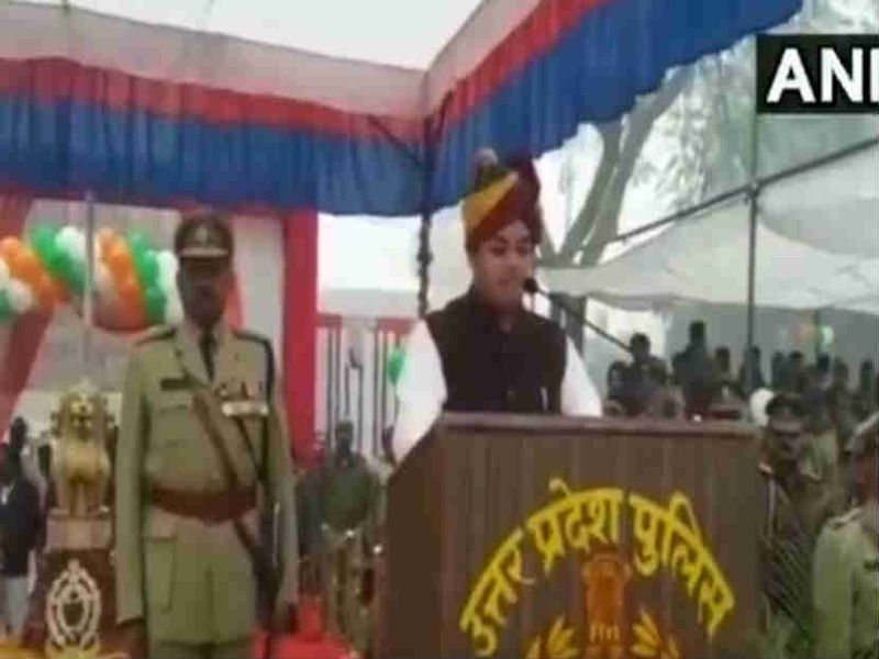 BJP Minister Sandeep Singh celebrated 59th Republic Day | VIDEO: भाजपा मंत्र्याने साजरा केला 59वा प्रजासत्ताक दिन
