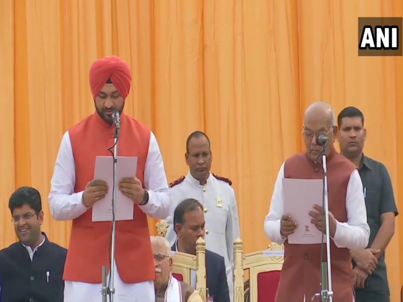 10 Legislators Took Oath Of Minister In Newly Formed Haryana Government | हरयाणा मंत्रिमंडळाचा विस्तार, 10 मंत्र्यांनी घेतली शपथ