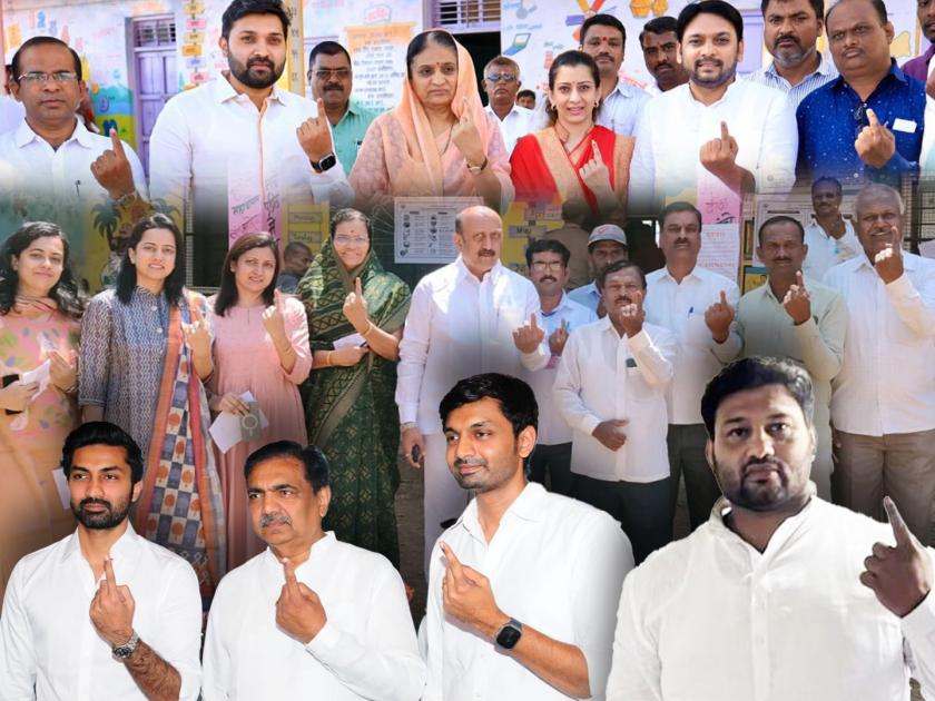 Leaders of all parties along with Sanglit candidates exercised their right to vote for the Lok Sabha elections | सांगलीत उमेदवारांसह सर्वच पक्षांच्या नेत्यांनीही बजावला मतदानाचा हक्क
