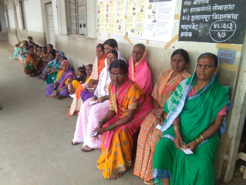 In Sangli district, by 9 pm, the voter turnout was 19.5 percent | Maharashtra Election 2019 :सांगली जिल्ह्यात ३ वाजेपर्यंत ४९.३१ टक्के मतदान
