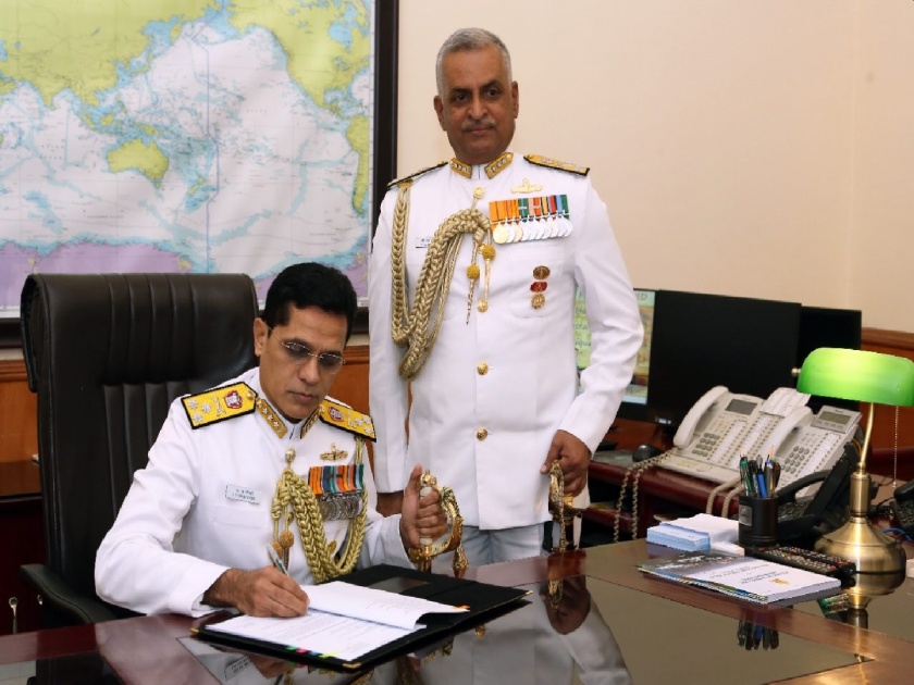 Satish Ghormade, AVSM, NM has assumed charge as the Vice Chief of Indian Naval Staff | भारतीय नौदल उपप्रमुख सतीश घोरमडे यांनी स्वीकारला पदभार; महाराष्ट्राची मान उंचावली