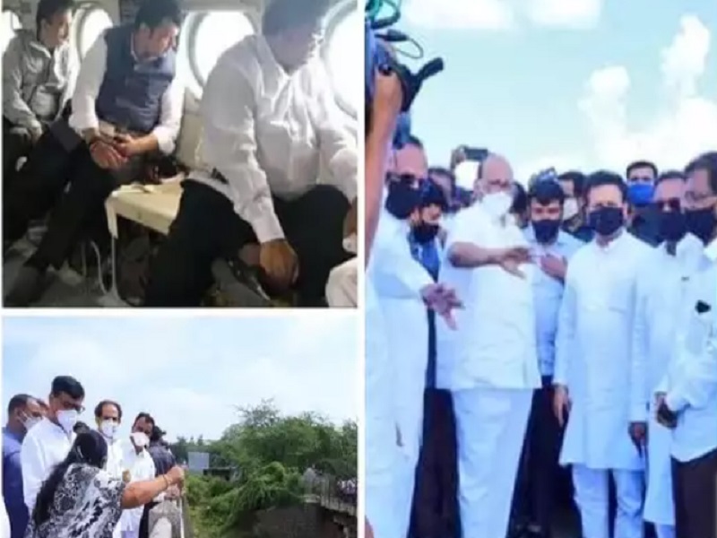 'Difference, land and air!', Tweeting a photo of Congress leader targeting Devendra Fadnavis | 'फरक, जमिनीचा व हवेचा!', फोटो ट्विट करत काँग्रेस नेत्याचा देवेंद्र फडणवीसांवर निशाणा