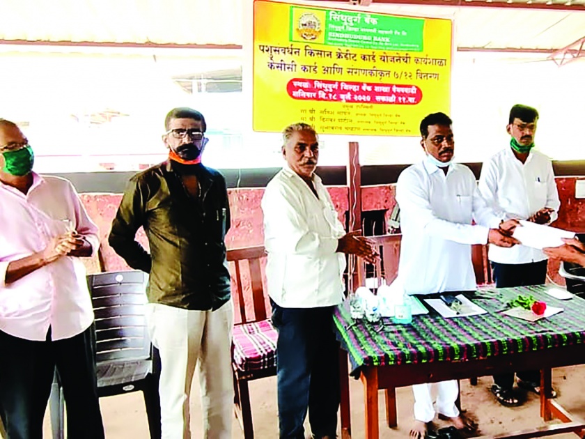 Launch of Animal Husbandry Kisan Credit Card Scheme at Vaibhavwadi | पशुसंवर्धन किसान क्रेडिट कार्ड योजनेचा वैभववाडीत शुभारंभ