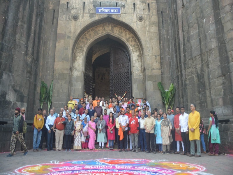 And the main Delhi gate of the historic Shaniwar Wada was opened | ...अन् उघडला ऐतिहासिक शनिवार वाड्याचा मुख्य दिल्ली दरवाजा