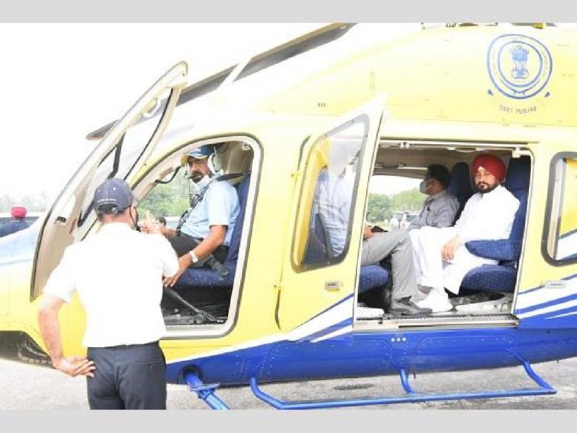 Only 25 Km away CM Charanjit Singh Channi Use Helicopter to meet Amit Shah in delhi | Charanjit Singh Channi: अवघ्या २५ किमी अंतरासाठी मुख्यमंत्र्यांनी वापरलं हेलिकॉप्टर; CMO ऑफिसनं दिलं स्पष्टीकरण