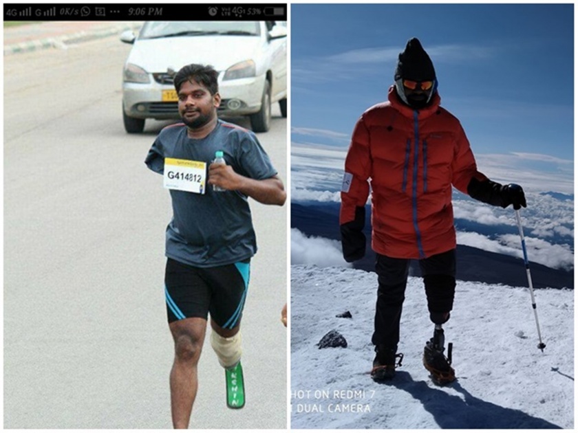 Aurangabad marathon India's first handicap mountaineer Shekhar Gaud to run | #क्रॉसदलाईन: भारताचे पहिले दिव्यांग गिर्यारोहक शेखर गौडही महामॅरेथॉनमध्ये धावणार