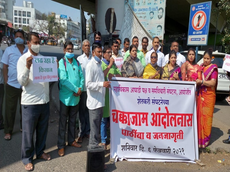 "Modi-Shah come to your senses, come to your senses ..."; Farmers' organization aggressive in Pune | "मोदी-शाह होश में आओ, होश में आओ.."; पुण्यात शेतकरी संघटना आक्रमक