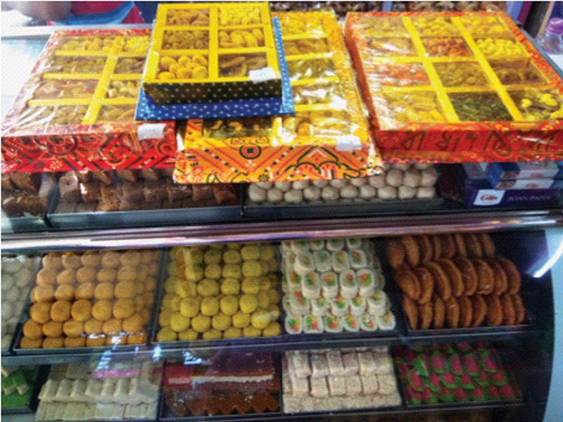 Decline in the purchase of ready-made sweets due to the fear of corona | कोरोनाच्या भीतीमुळे तयार मिठाईच्या खरेदीत घट; पेढा, बर्फी, मोतीचूर लाडू, काजू कतलीची खरेदी कमीच