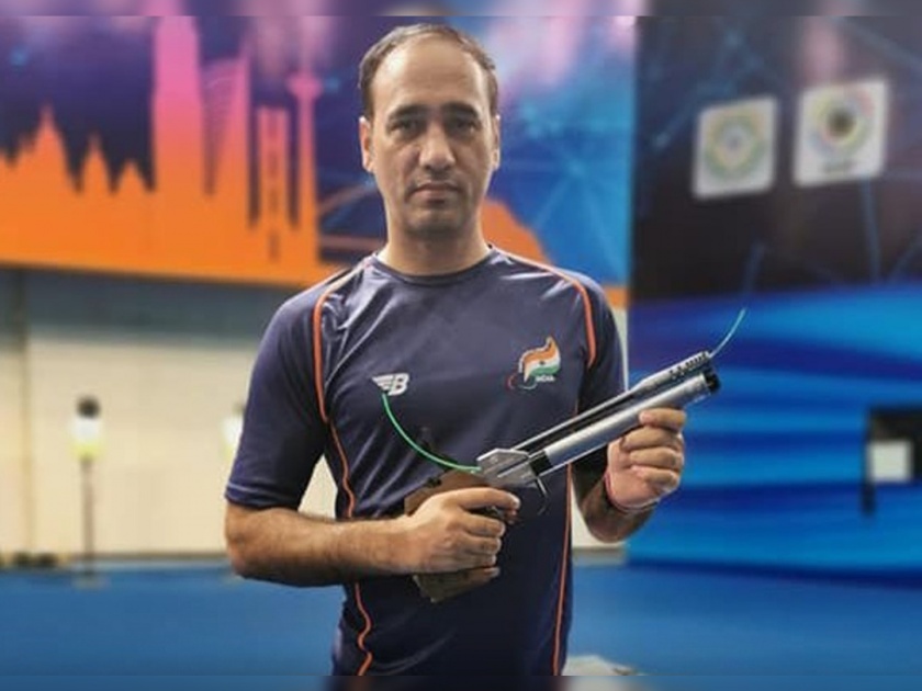 Haryana shooter Adhana Singhraj wins the bronze medal in the men’s 10m air pistol SH1 event in Tokyo Paralympics 2020 | Paralympics 2020 : ३९ वर्षीय नेमबाज अधाना सिंघराज यांनी भारताला जिंकून दिलं पदक, चीन खेळाडूंना दिली कडवी टक्कर!