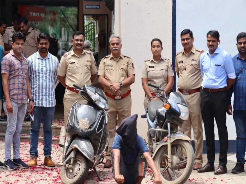 Burglary, handcuffing of a thief; One lakh items confiscated | घरफोडी, वाहनचोरी करणाऱ्या चोरट्याला ठोकल्या बेड्या; एक लाखांचा मुद्देमाल जप्त