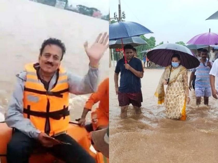 Maharashtra Rain, Ratnagiri Flood: NCP Target BJP Chandrakant Patil over criticism on Government | Flood: “तुमचे मंत्री बोटीत फिरत होते अन् आमचे मंत्री डायरेक्ट पूरग्रस्तांच्या मदतीसाठी फिल्डवर उतरलेत”