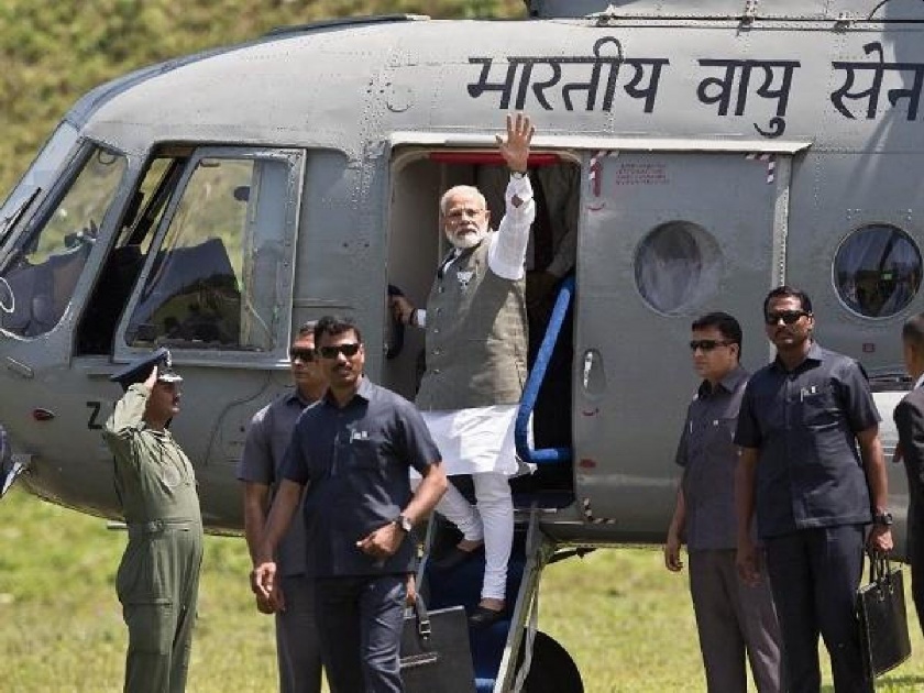 PM Narendra Modi also uses mi-17v-5 helicopter; Ability to land anywhere | पंतप्रधान नरेंद्र मोदीही वापरतात 'हे' हेलिकॉप्टर; कुठेही लँडिंग करण्याची क्षमता, तरीही...