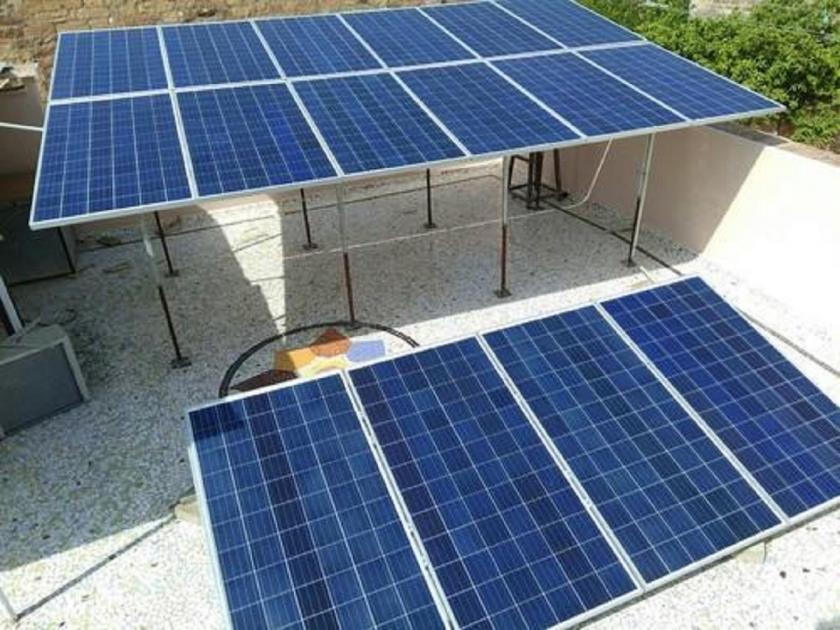 Solar energy panel installed on the house and the bill for 2000 was Rs. 150 | घरावर सौर ऊर्जा पॅनल बसवले अन् २००० चे बिल आले १५० रुपयांवर