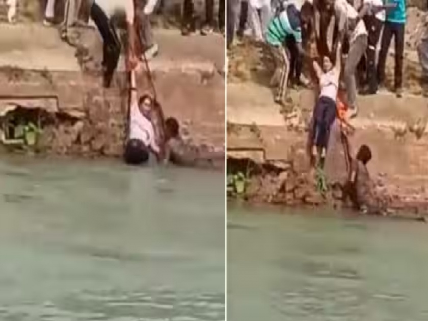  soldier DN Krishnan jumped into the ferocious Bhakra Canal near Patiala, Punjab & rescued a drowning teenage girl who had fallen in the canal | देव तारी त्याला कोण मारी! भारतीय जवान बनला 'देवदूत', तळ्यात पडलेल्या मुलीला दिलं जीवदान