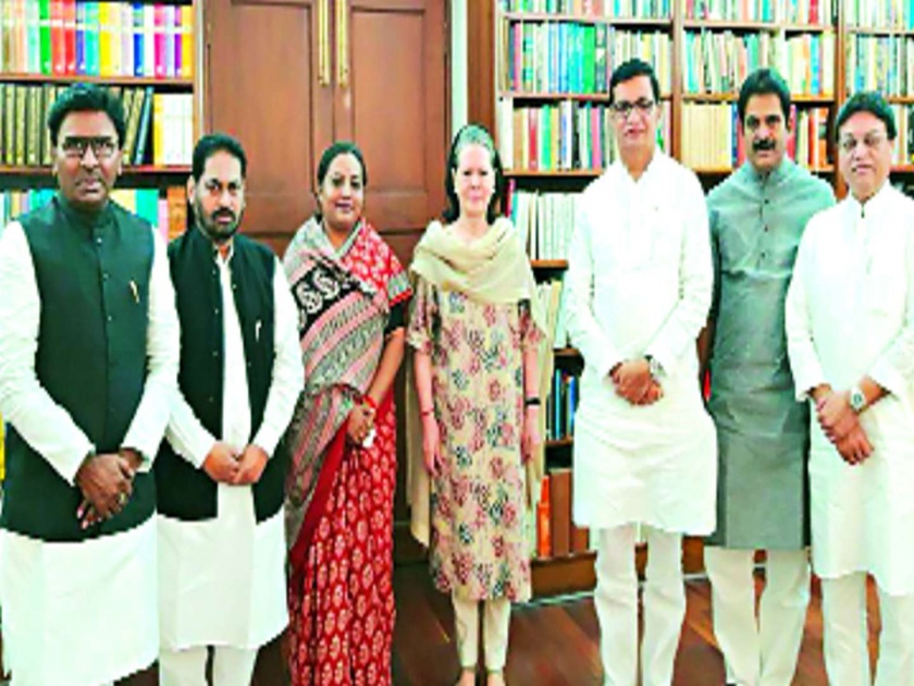 Congress leaders in Maharashtra meets  Sonia Gandhi | महाराष्ट्रातील काँग्रेस नेत्यांनी घेतली सोनिया गांधींची भेट