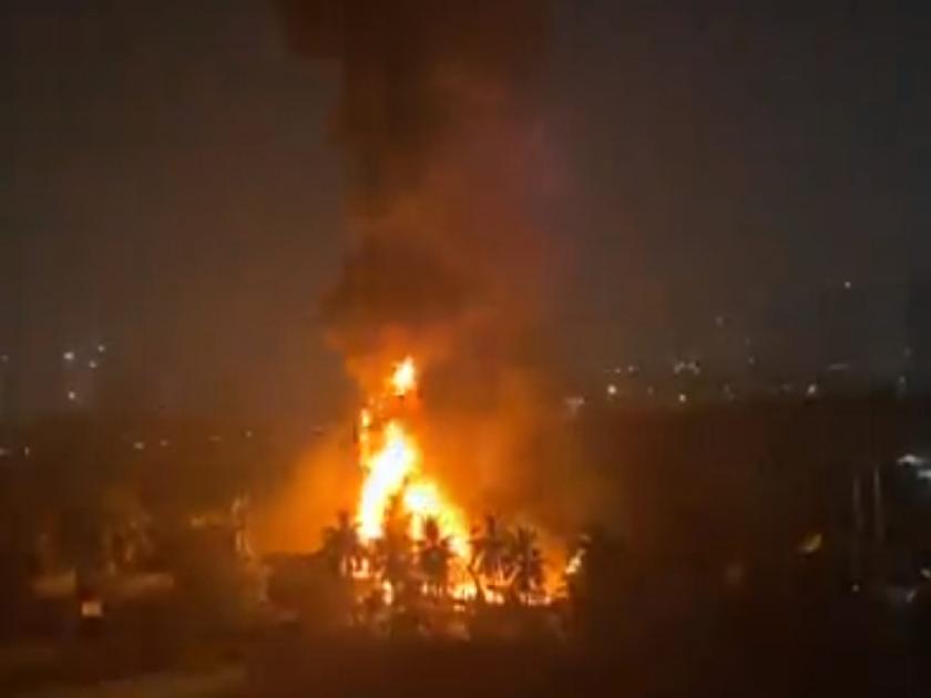 Kanjurmarg Fire: Fire breaks out at Samsung Service Centre in Kanjurmarg East, Mumbai | Kanjurmarg Fire: कांजूरमार्ग इथं भीषण आग; आग नियंत्रणात आणण्यात यश
