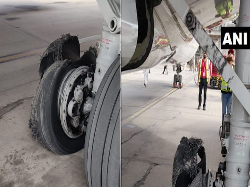 SpiceJet Flight From Dubai Lands Safely In Jaipur After Tyre Burst. Watch | SpiceJet विमानाचे इमर्जन्सी लँडिंग, टायर फुटला, सर्व प्रवासी सुरक्षित