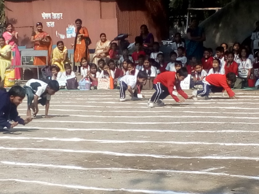 The inter school sports festival in Chowdhary School in Akola | अकोल्यातील चौधरी स्कूल मध्ये आंतरशालेय क्रीडा महोत्सव