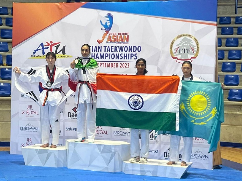 Prisha from Karad won a medal on her debut! Asian Cadet Taekwondo Championship; | कराडची प्रिशा पदार्पणात पदकाची मानकरी! आशियाई कॅडेट तायक्वांदो चॅम्पियनशिप