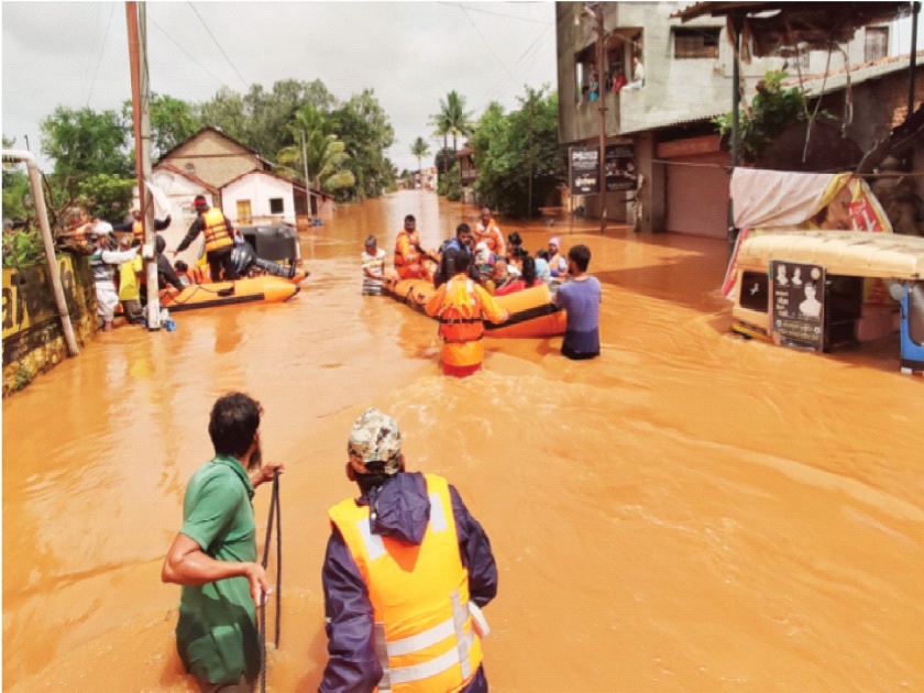 Kolhapur Flood: Migration of more than one lakh people; In two days the pattern of rain changed | Kolhapur Flood: कोल्हापूर का बुडालं? एक लाखाहून अधिक जणांचे स्थलांतर; दोन दिवसांत पावसाचा पॅटर्न बदलला