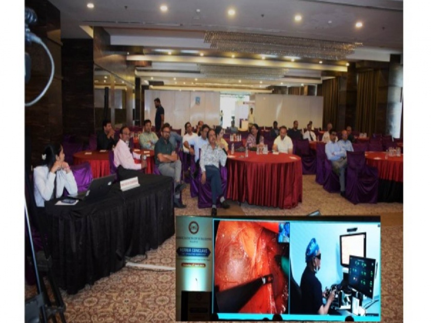 live broadcast of robotic surgery on hernia for the first time medical initiative in nagpur | पहिल्यांदाच हर्नियावर रोबोटीक सर्जरीचे थेट प्रक्षेपण; मेडिकलचा पुढाकार 